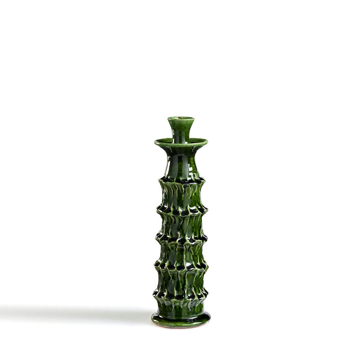 Bougeoir droit en terre cuite H30cm, Makero