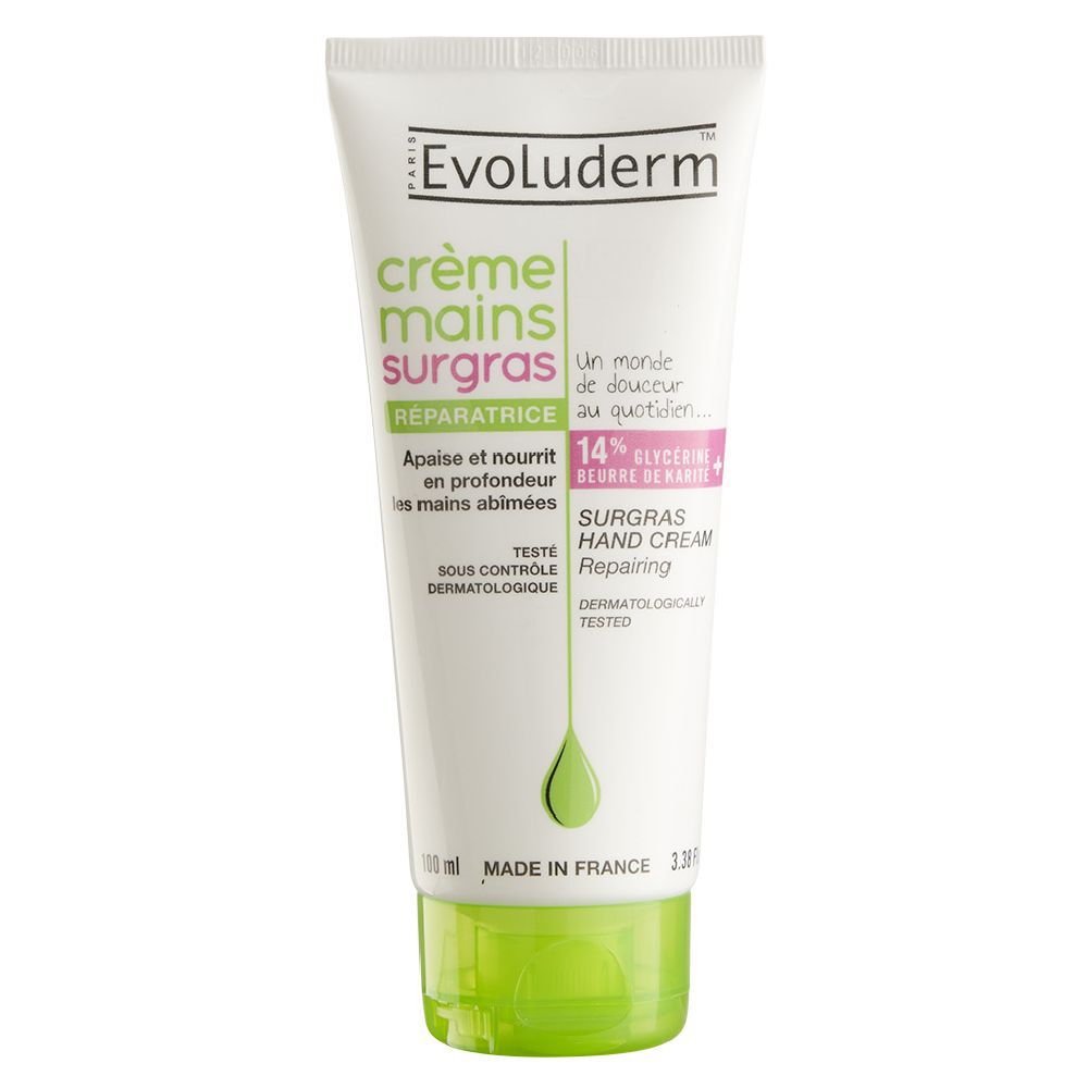Crème pour les mains Evoluderm surgras 100 ml