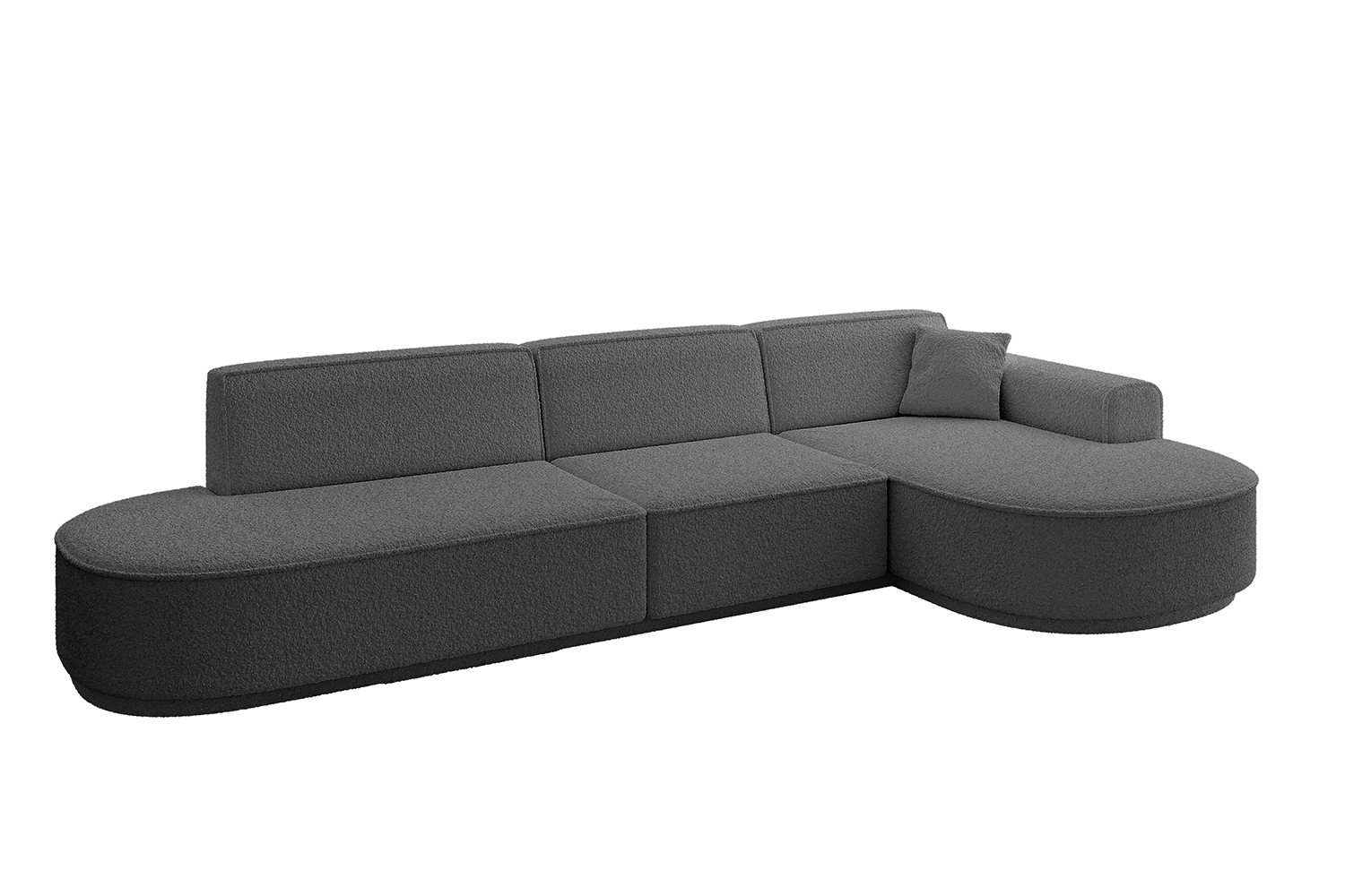 Narożnik prawostronny bez funkcji spania MARI-L2-v3 328x171x83 cm Szary