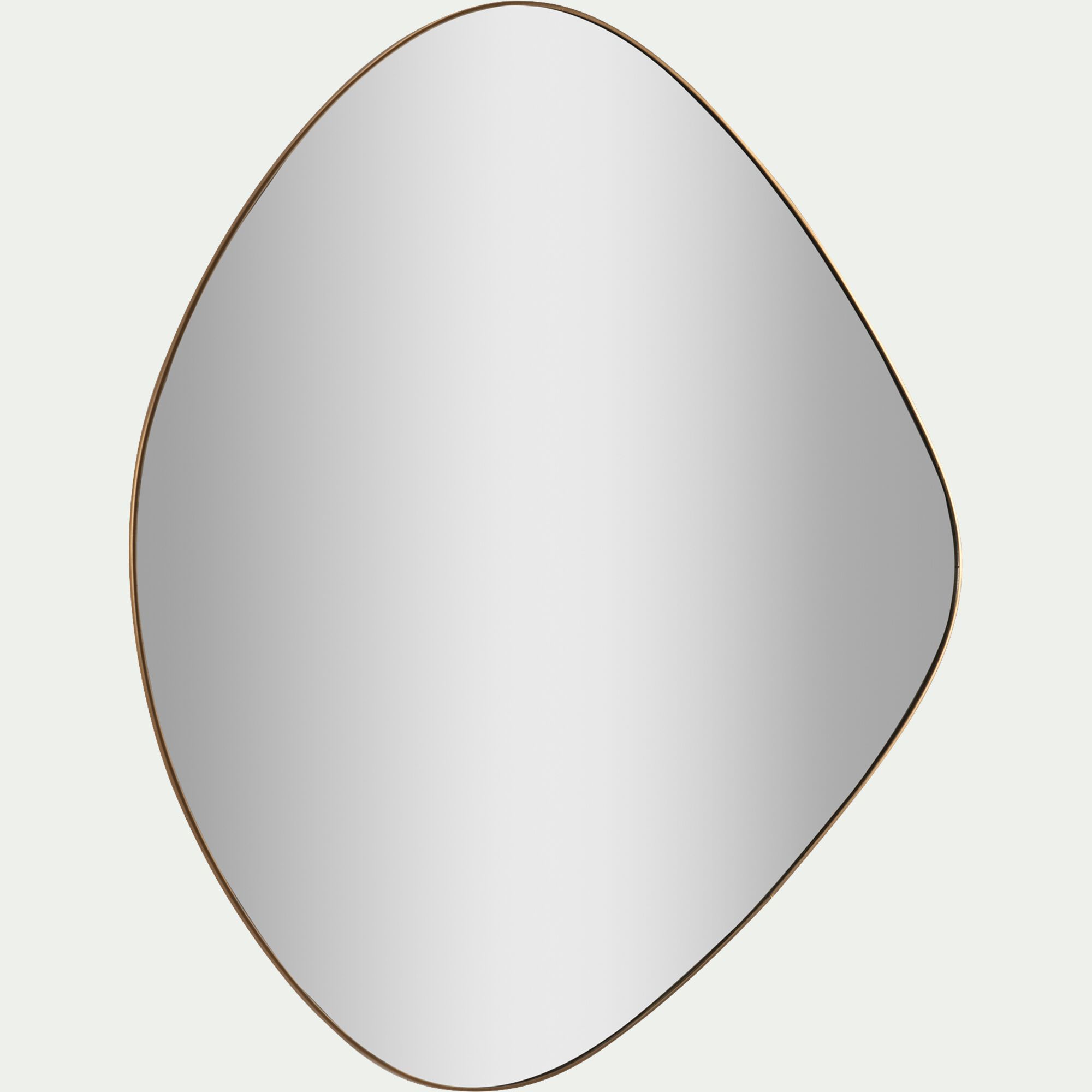 ANITOLO - Miroir organique en métal 58,5x60cm - doré