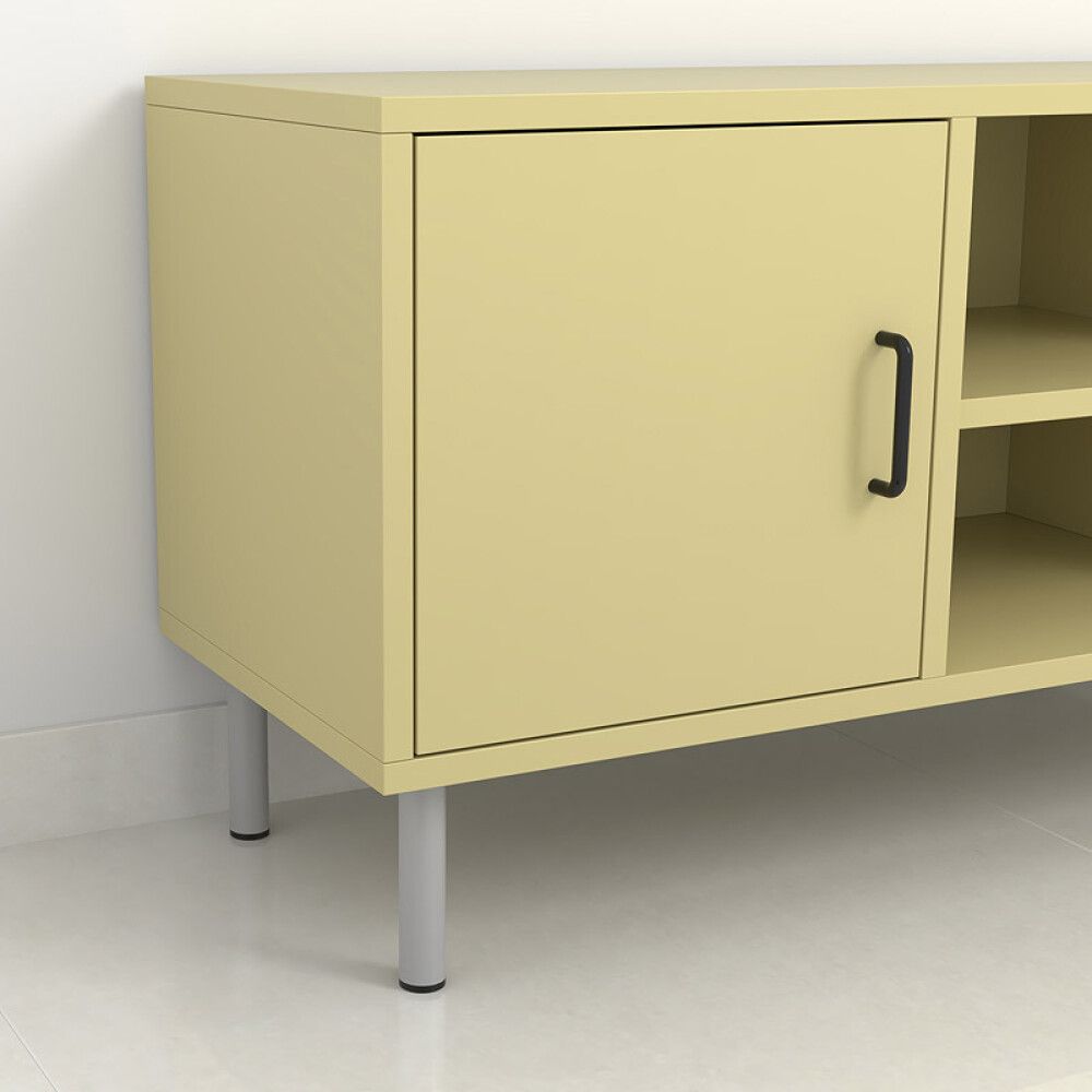 MØBELBEN REI STÅL Ø30X150MM MATT KROM