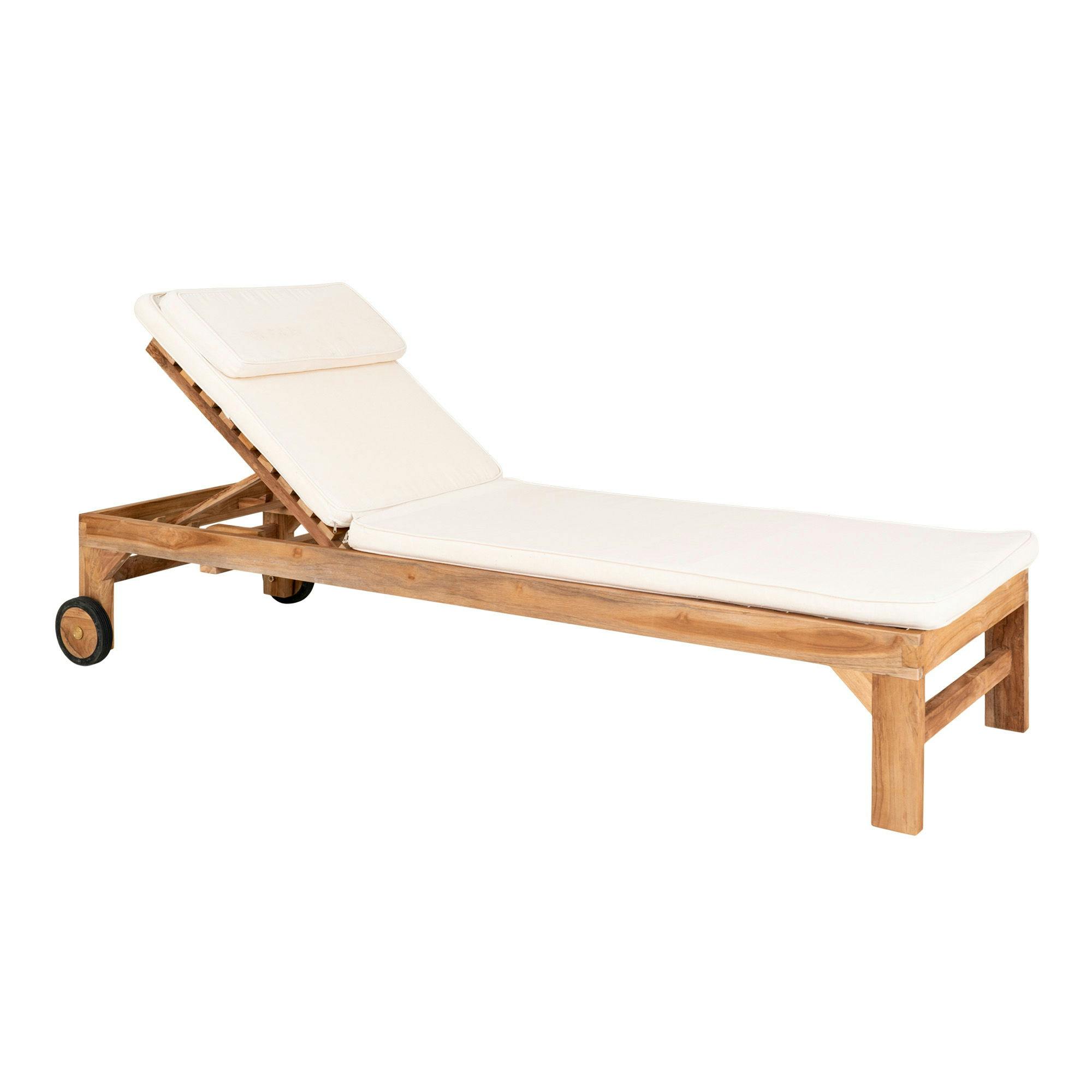 Coussin blanc pour bain de soleil MENDOZA