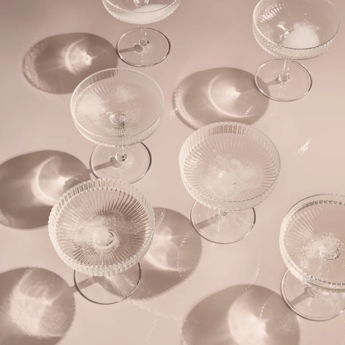 Ferm Living - Ripple Champagnerglas