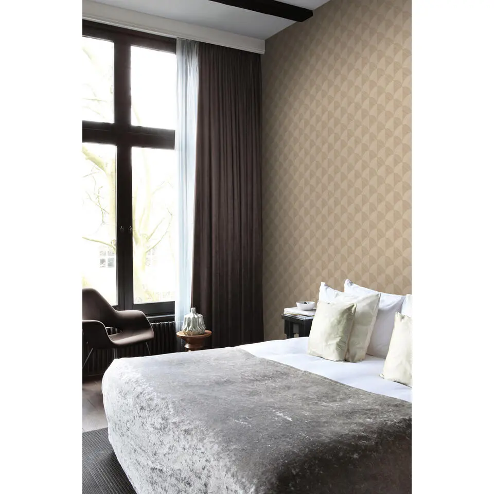 Origin Wallcoverings behang 3D-motief beige - 50 x 900 cm