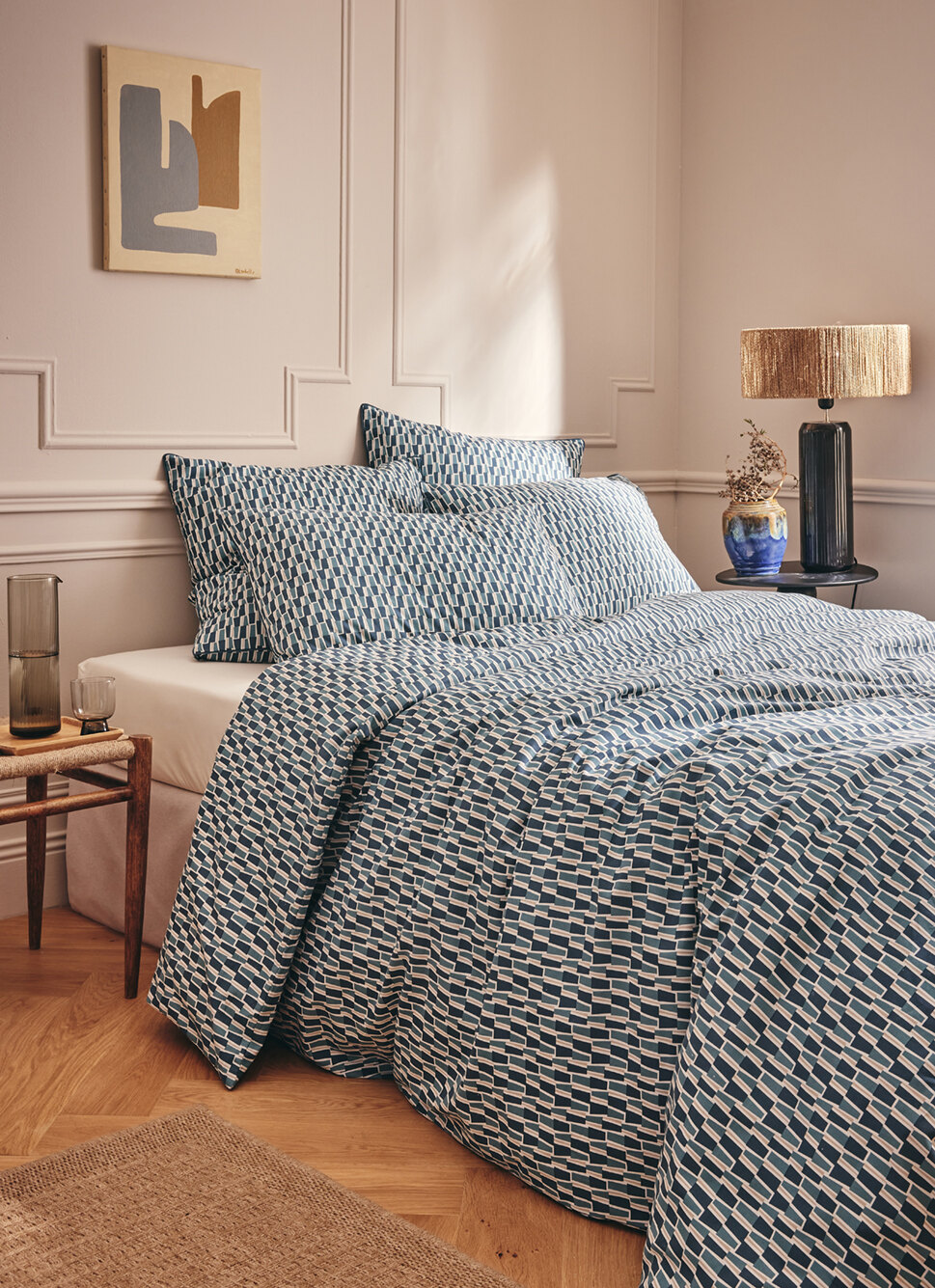 HOUSSE DE COUETTE CRAFT BLEU BALTIQUE