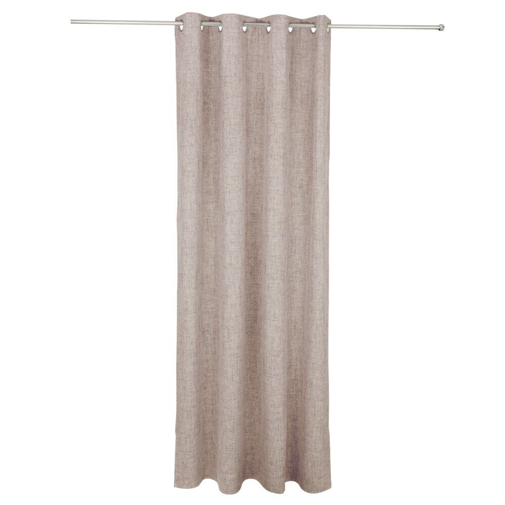 Rideau occultant effet chiné beige 140x240cm