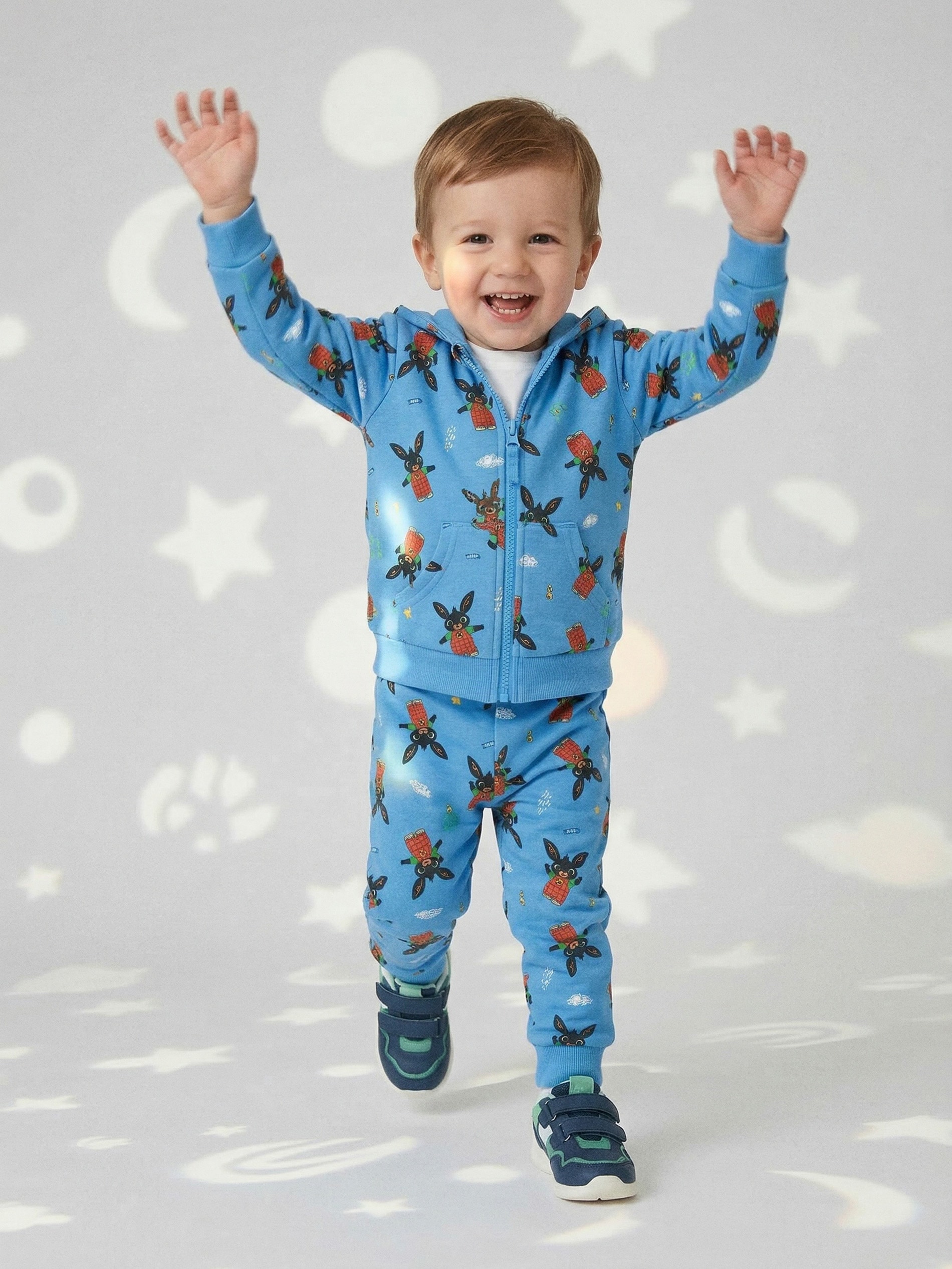 Bluza z kapturem ze wzorkiem Bing
