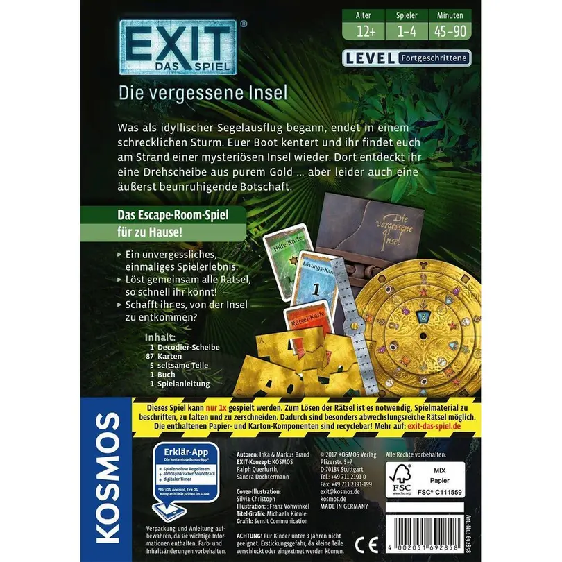 Escape-Spiel 5-teilig EXIT
