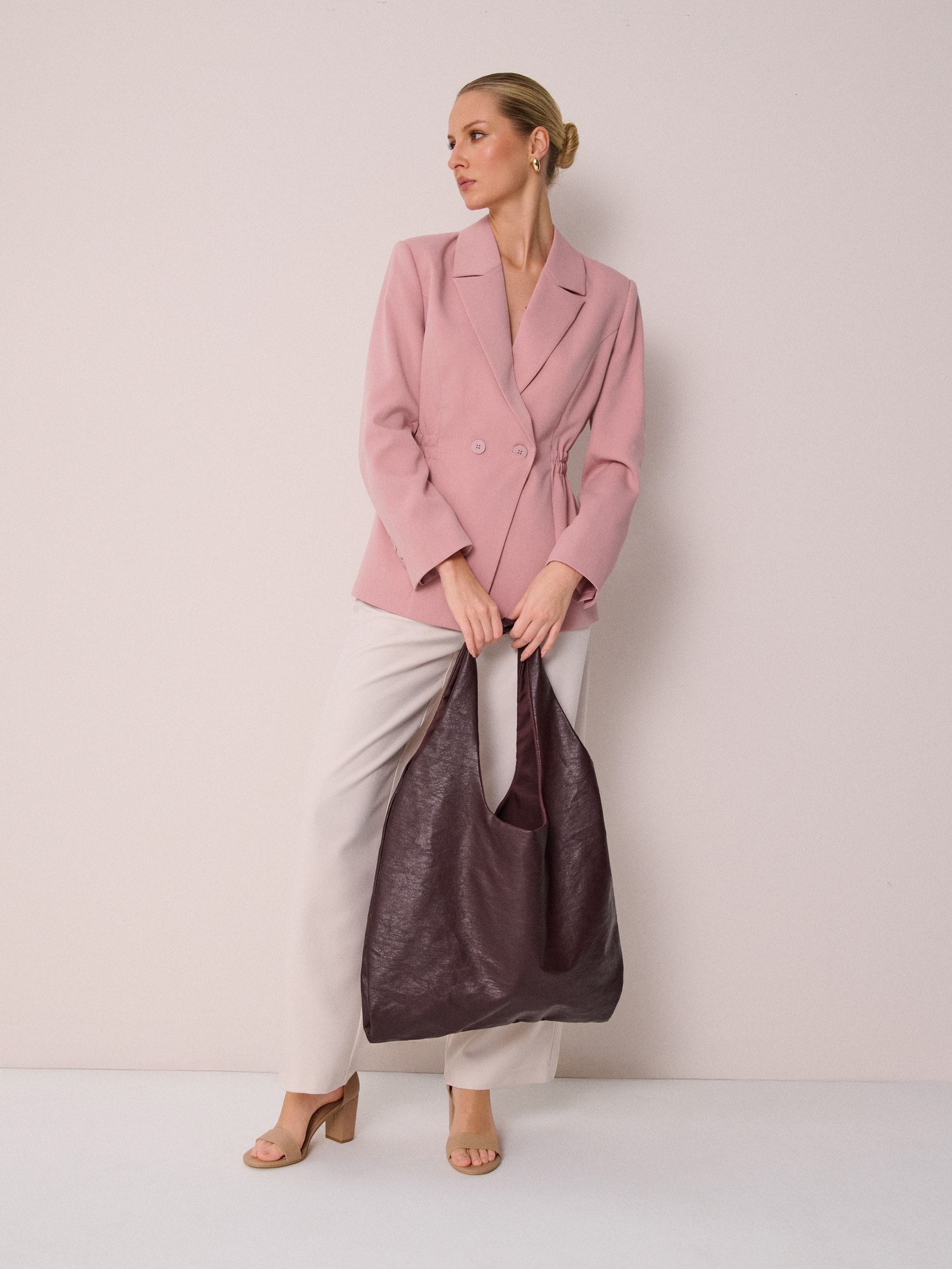Torba hobo z imitacji skóry