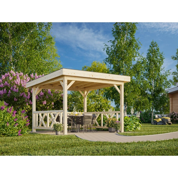 Pavillon »Lenna Set 301«, BxHxT: 300 x 245 x 300 cm, Grau