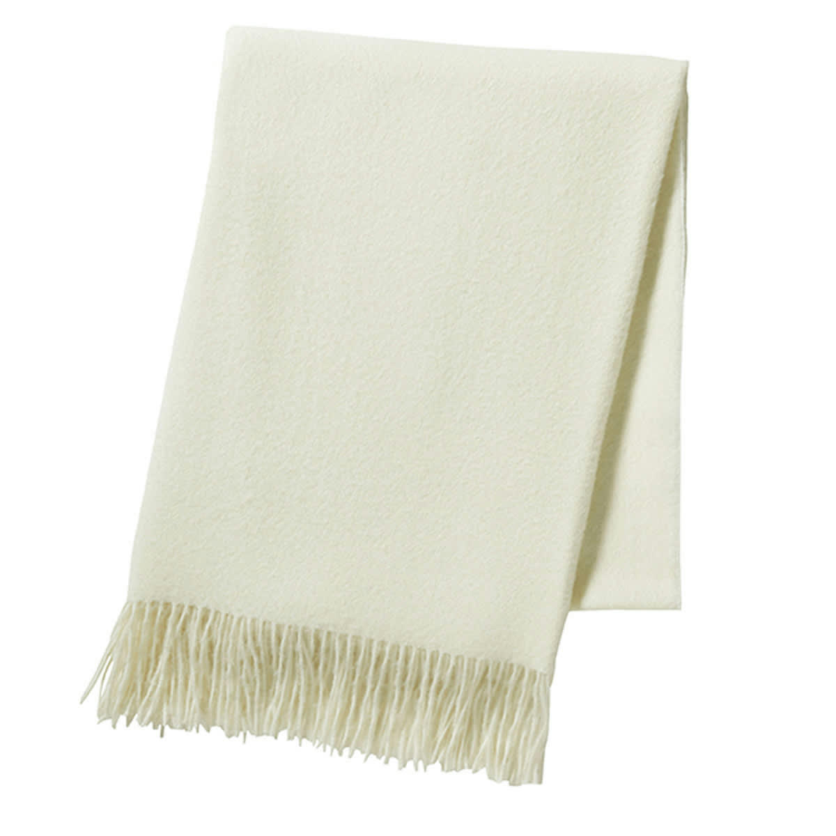 NOMADE - Plaid en alpaga ecru 130x180