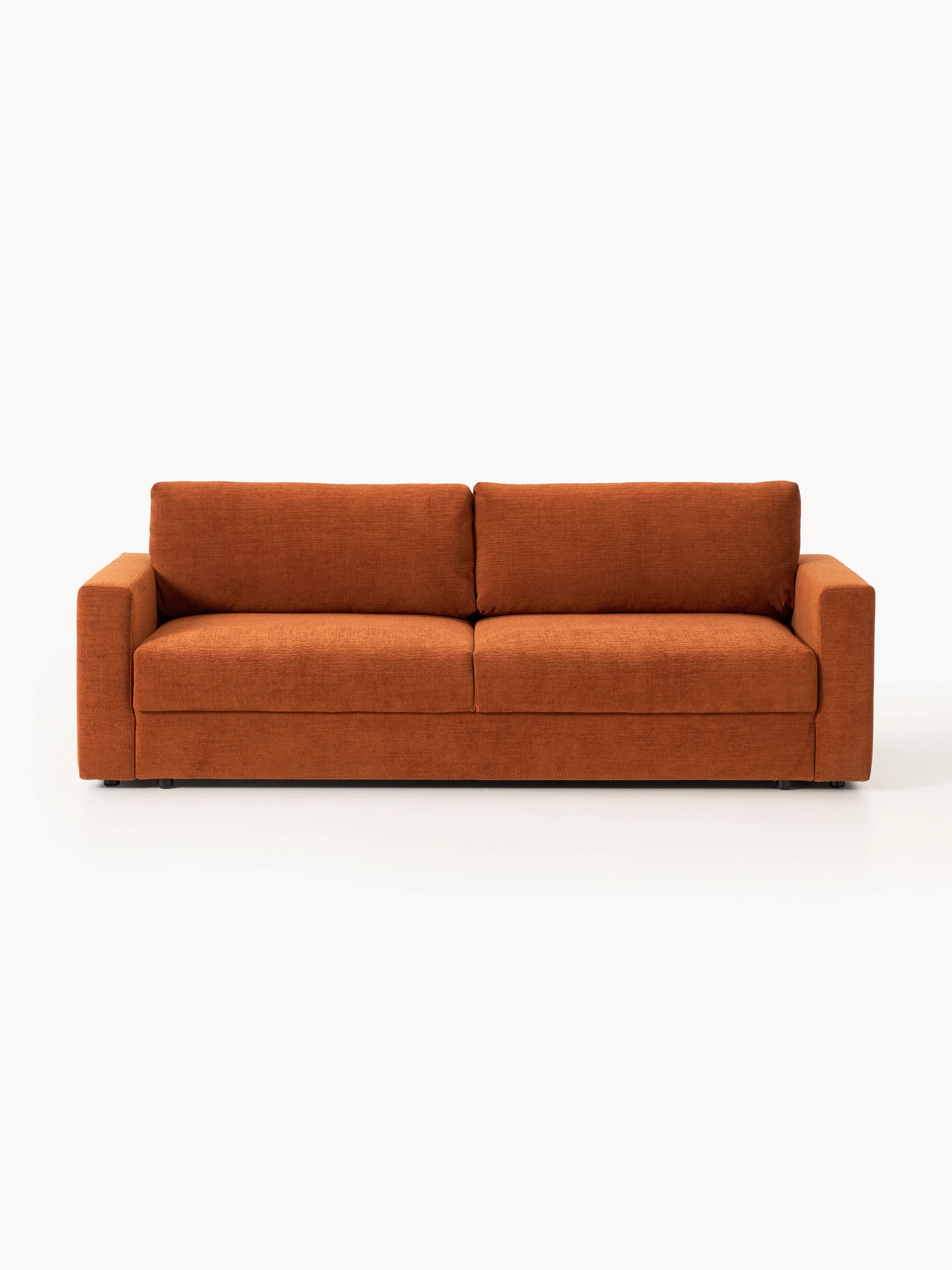 Samt-Schlafsofa Tasha (3-Sitzer) mit Stauraum