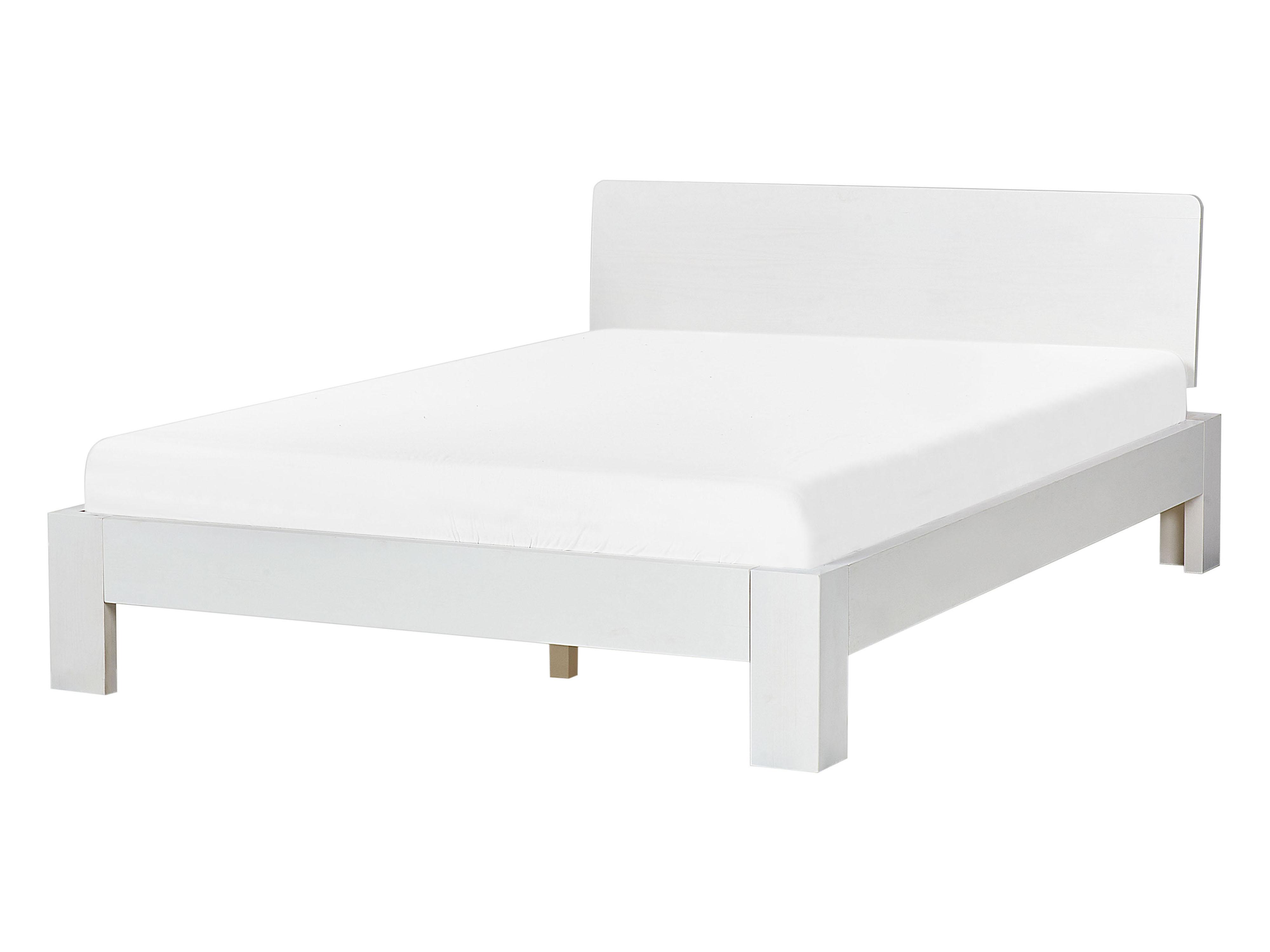 Bed Pine Wood ROYAN 140 x 200 cm (EU Double) White