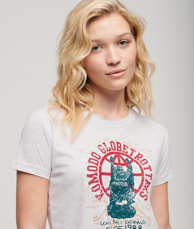 Superdry x Komodo Globetrotter Fitted T-Shirt