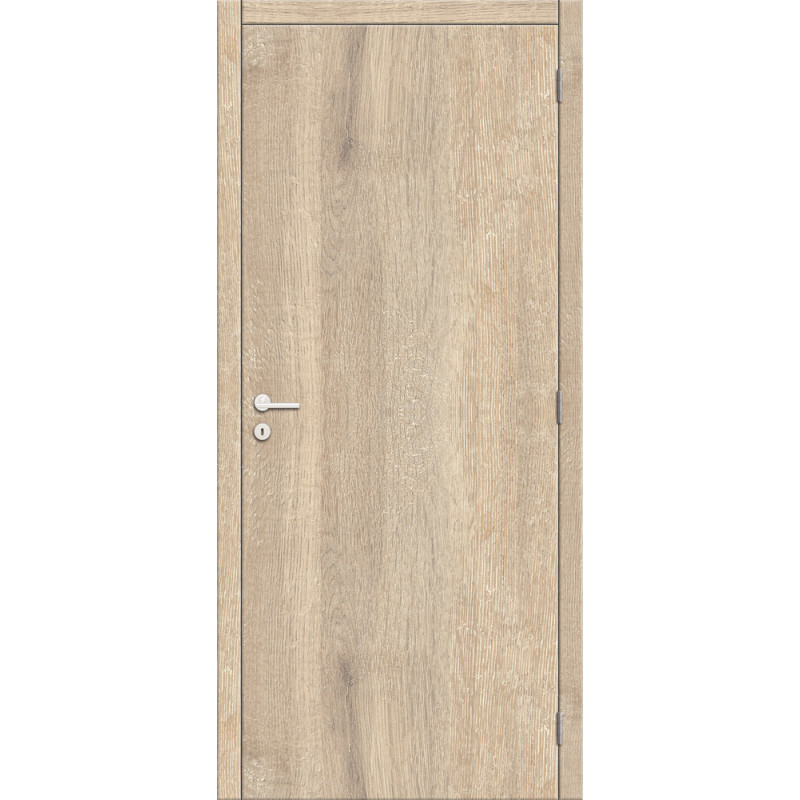 Bloc-porte fini Mont Blanc Vertical beige sable 78 x 201,5 cm THYS