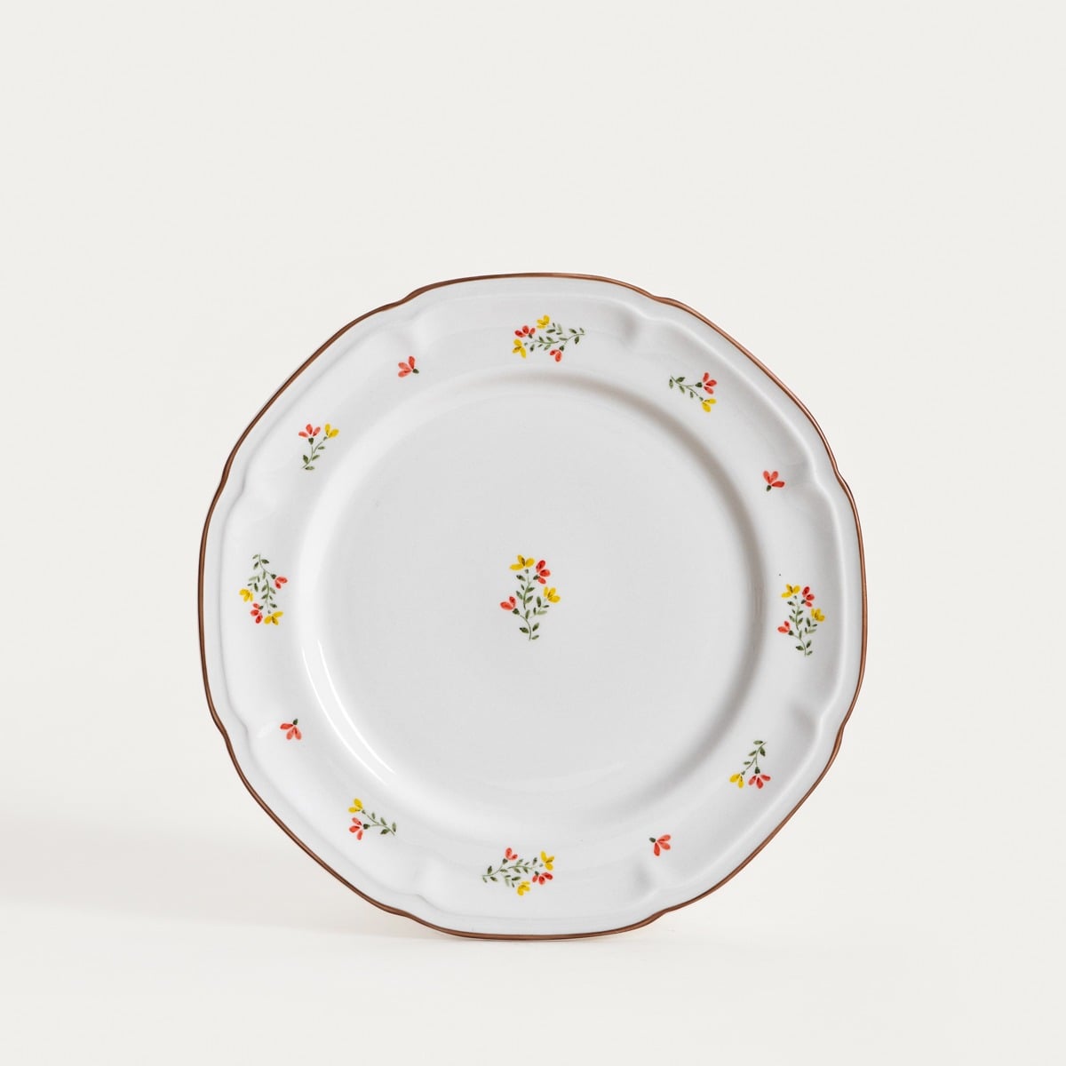 Talerz GRETA obiadowy z kwiatuszkami 27 cm