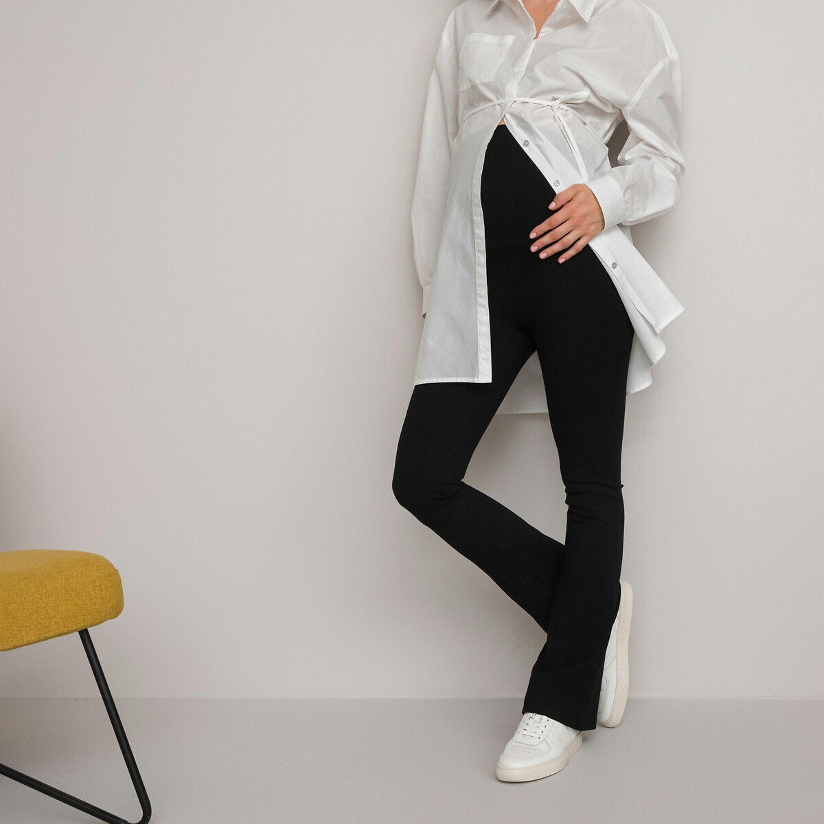 Pantalon bootcut de grossesse en maille milano