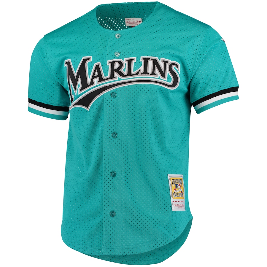 Andre Dawson Florida Marlins Fashion Cooperstown Collection Mesh Batting Practice Jersey - Teal