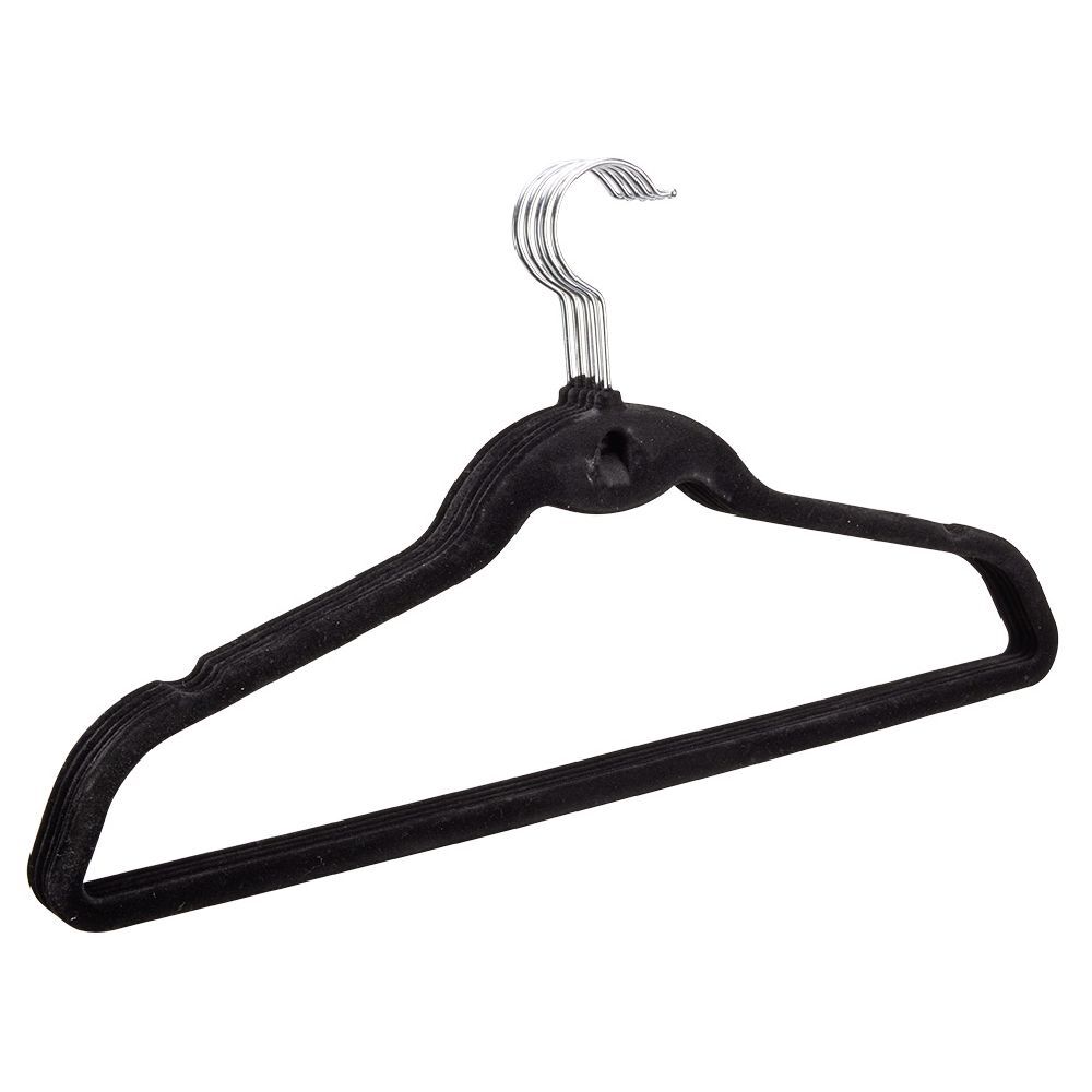 Cintre plastique ABS noir x5