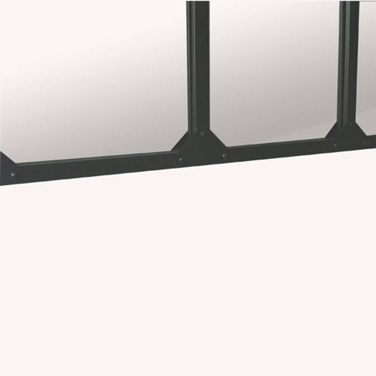 BRICKLANE - Miroir atelier xl en métal noir 95x120