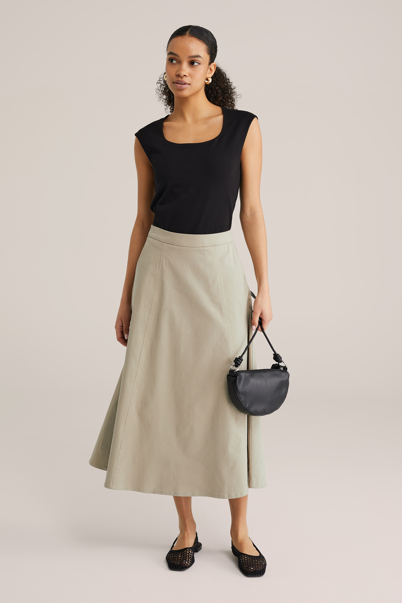 Dames singlet van katoenmix