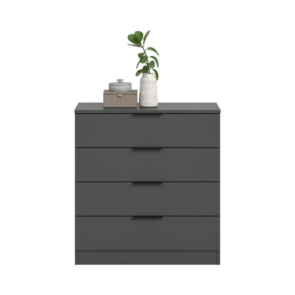 Hioshop Kopenhagen kommode 4 laden antraciet