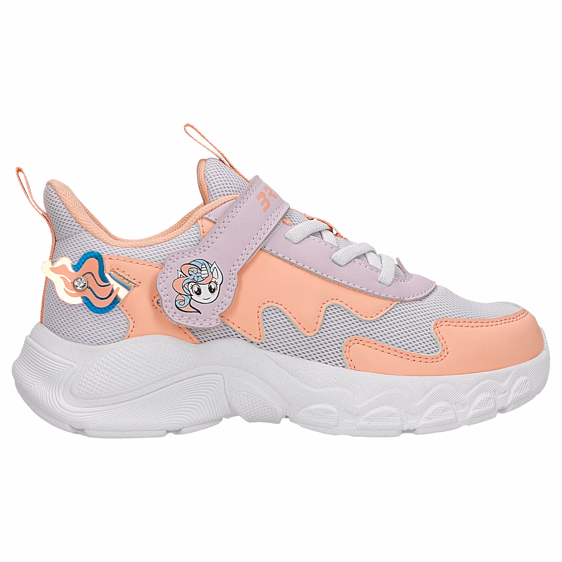 Lekkie kolorowe sneakersy dziewczęce z jednorożcem BARTEK 87019-17