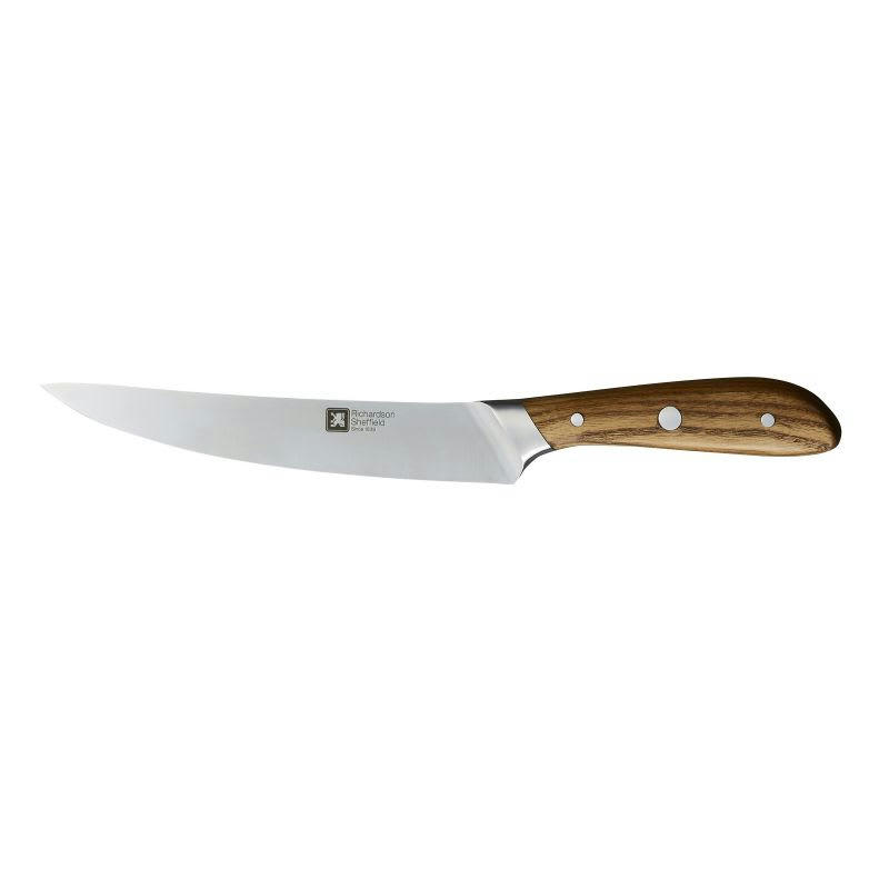 SCANDI - Couteau à découper 20 cm en Acier X50CrMoV15 + Bois de frêne fumé Noi