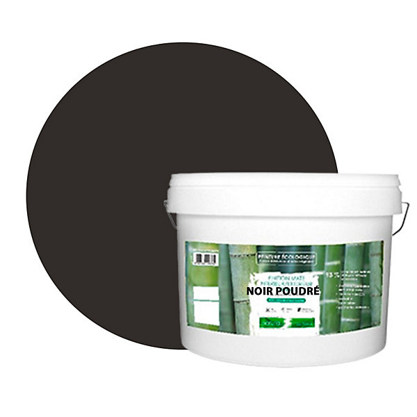 Noir Poudré Peinture interieur exterieur aspect mat Natura - Noir Poudre - 10L