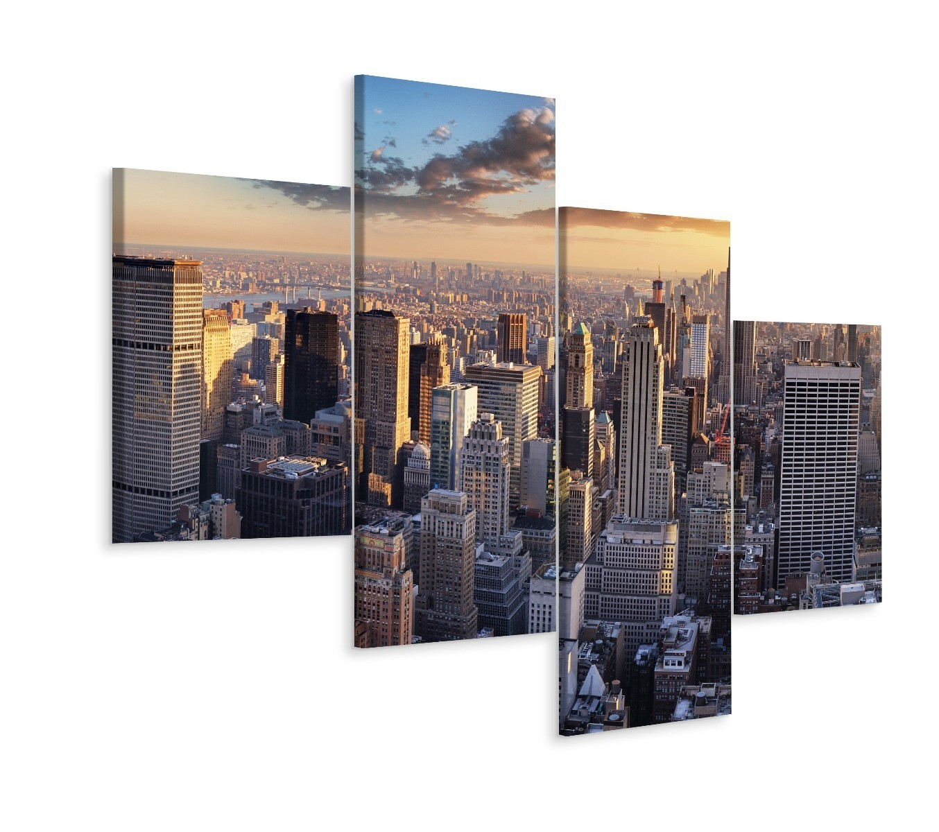 Obraz 4-Częściowy Architektura Nowego Jorku 3D 80x50cm