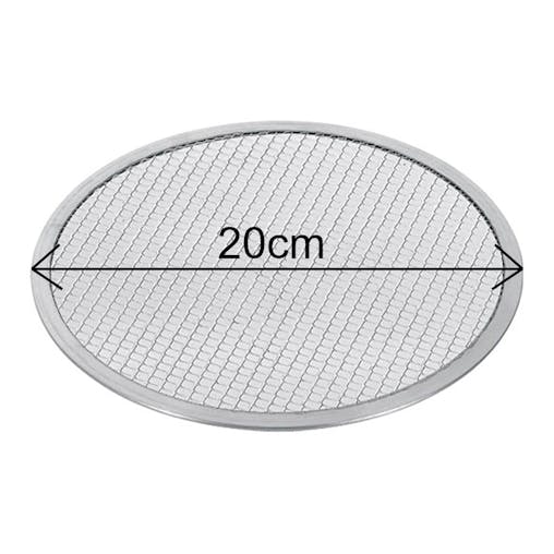 SOGA 2X 8-inch Round Seamless Aluminium Nonstick Commercial Grade Pizza Screen Baking Pan