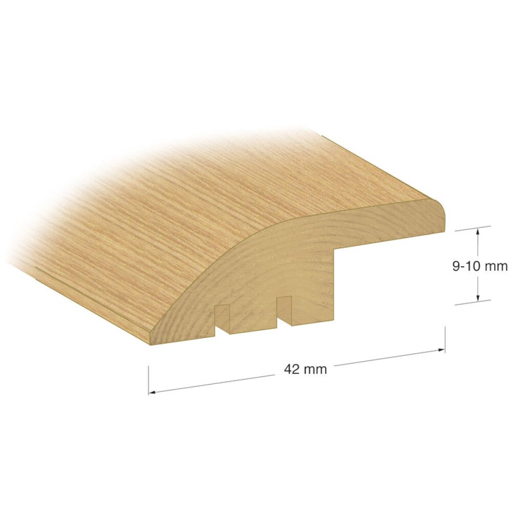 NIVÅLIST LUNDBERGS NATUR MASSIV EIK 2000X42X9-10MM