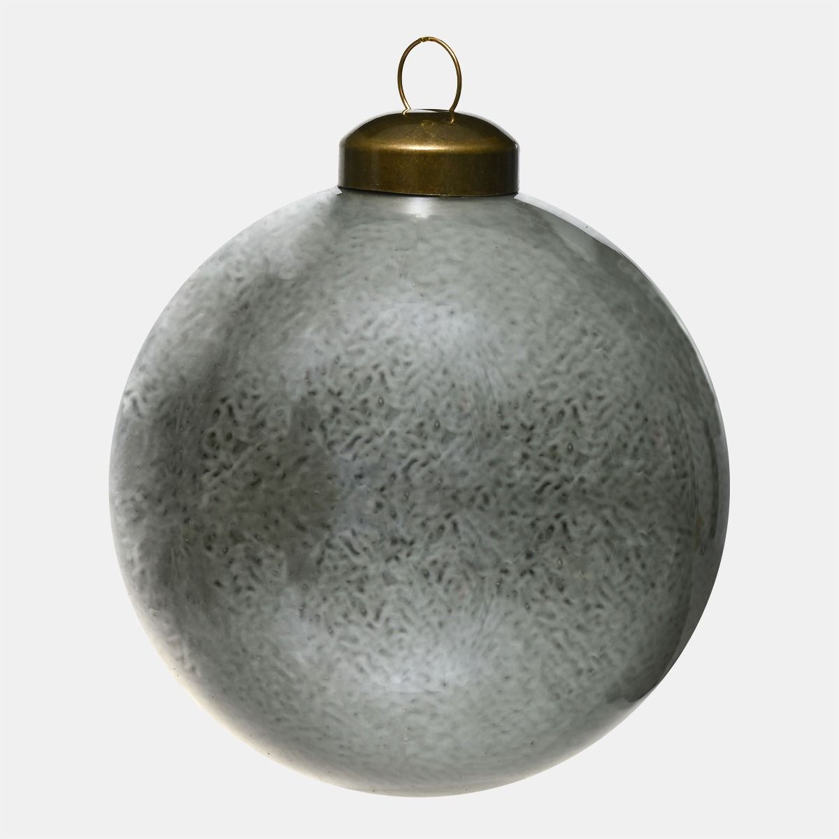 Bombka Lustrzana 8cm Szara