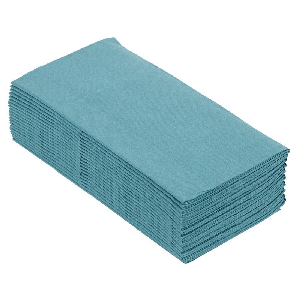 Serviette range couverts 40cm vert émeraude x20