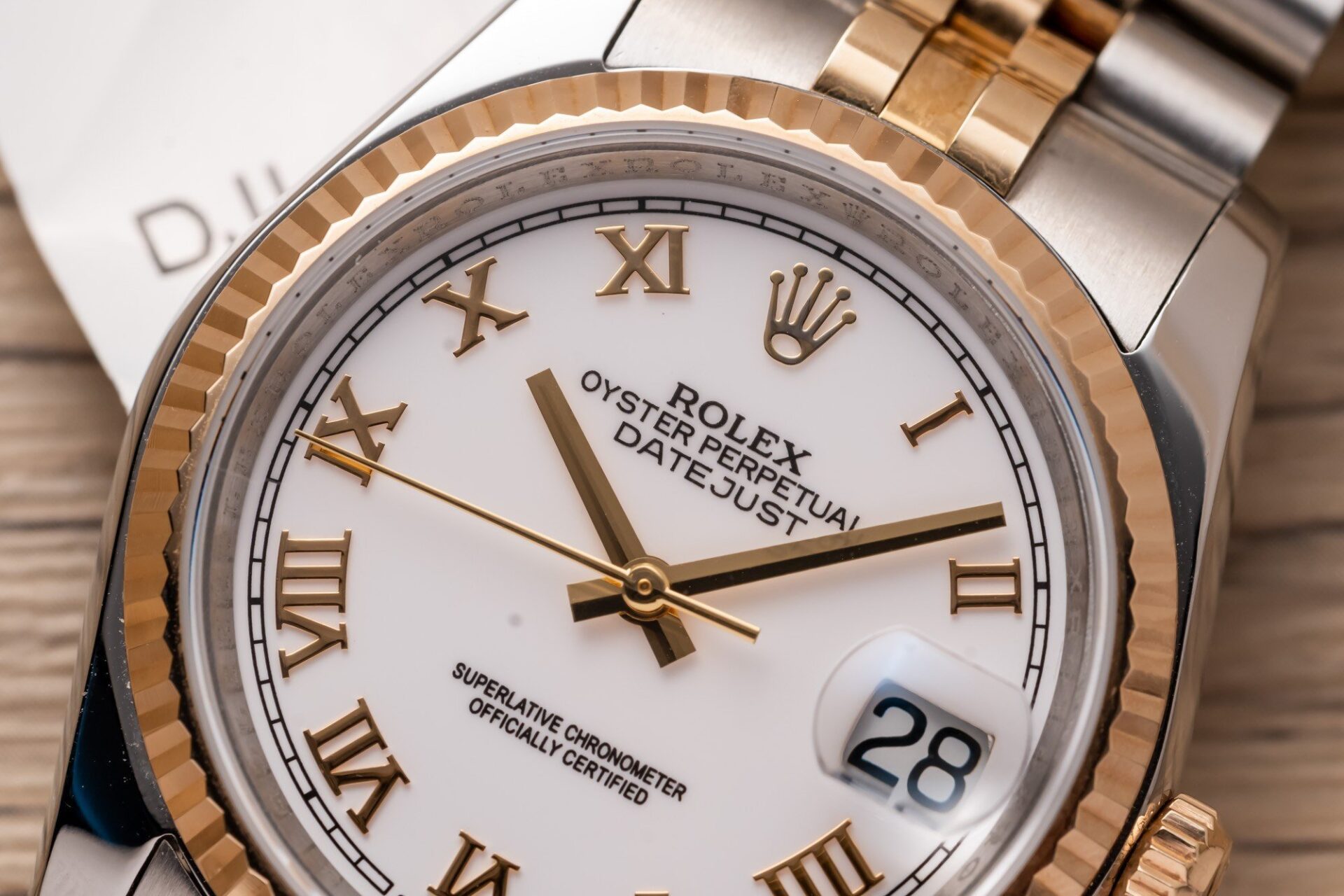 Rolex Datejust 126233 SS/RG Plated White Dial 36mm Jub Super Clone