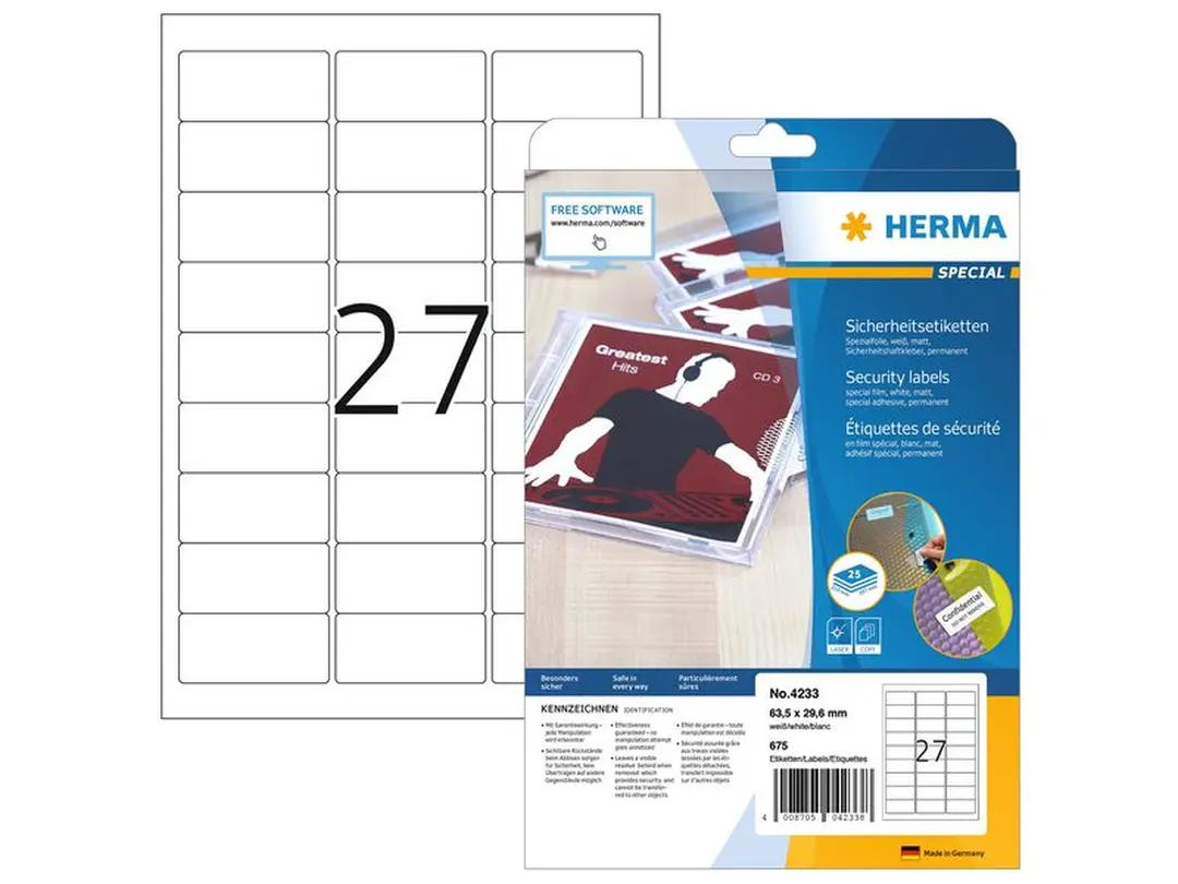 Etiketten 25er-Set Herma