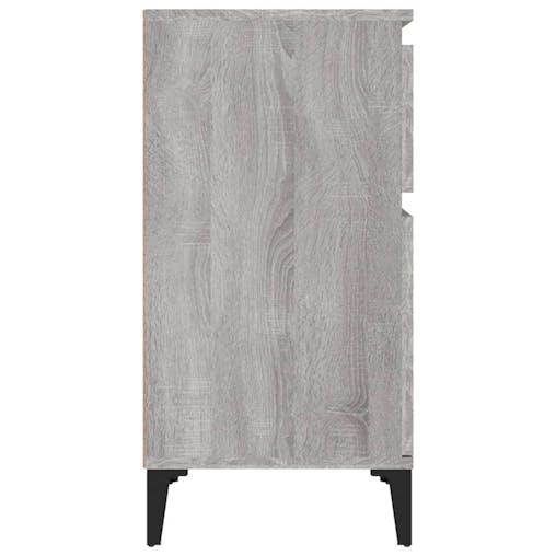 NNEVL Bedside Cabinets 2 pcs Grey Sonoma 40x35x70 cm
