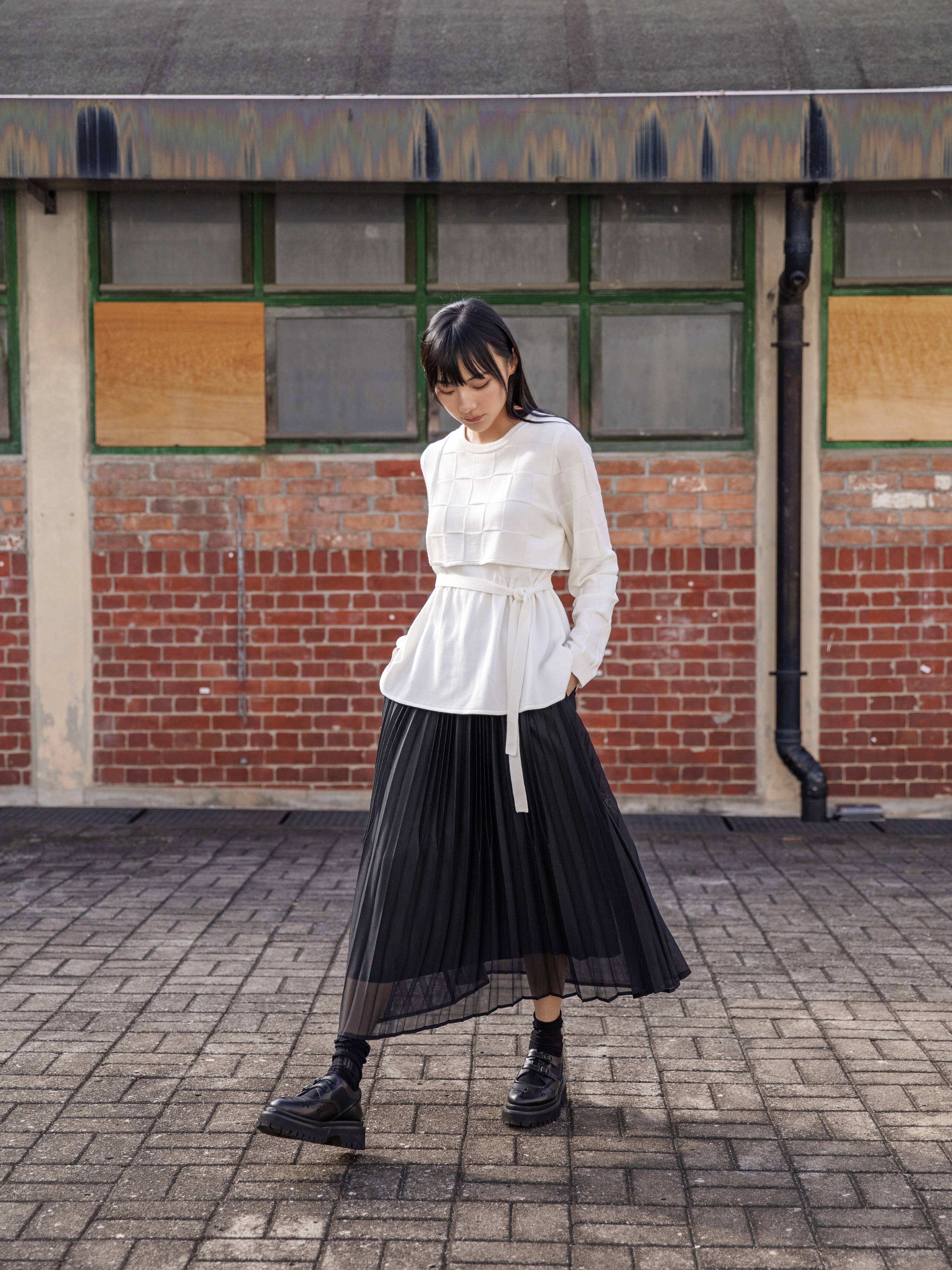 Geometric Knitted Top - 25WDT273X