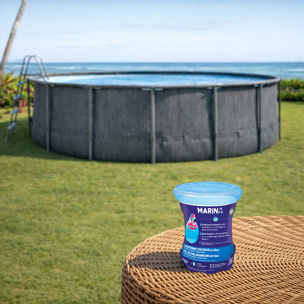 Traitement tout-en-un flotteur au chlore 750 g