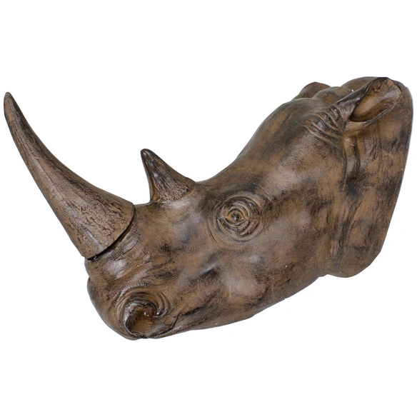 Geweih, Nashorn, Polyresin, braun