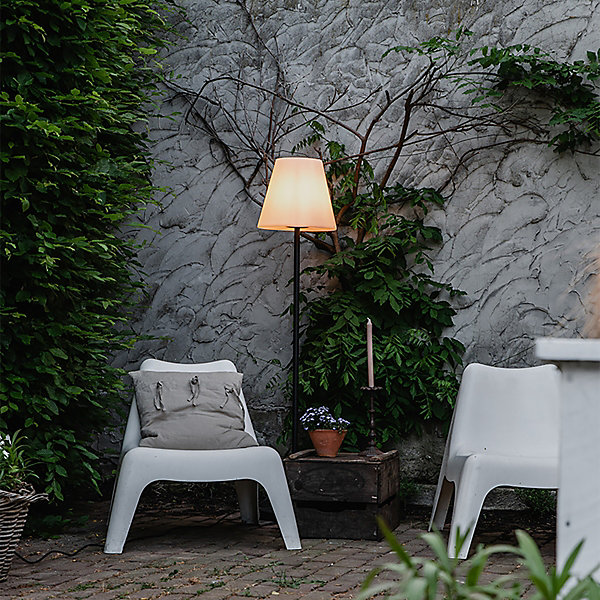 Lampadaire d'extérieur intelligent noir avec Wifi A60 - Virginia