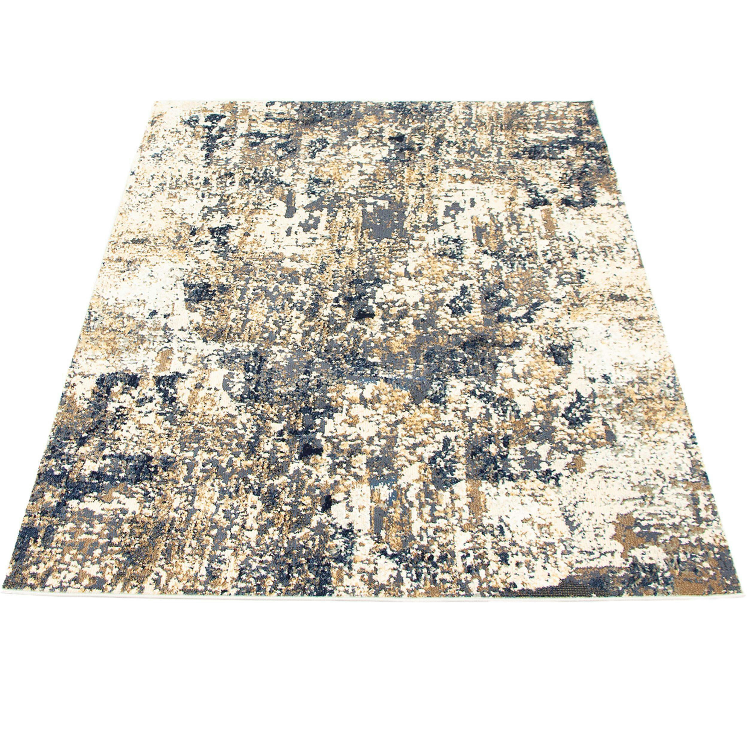 ECARPET Eclipse Indoor Area Rug, Dark, Navy/Ivory, Assorted Sizes