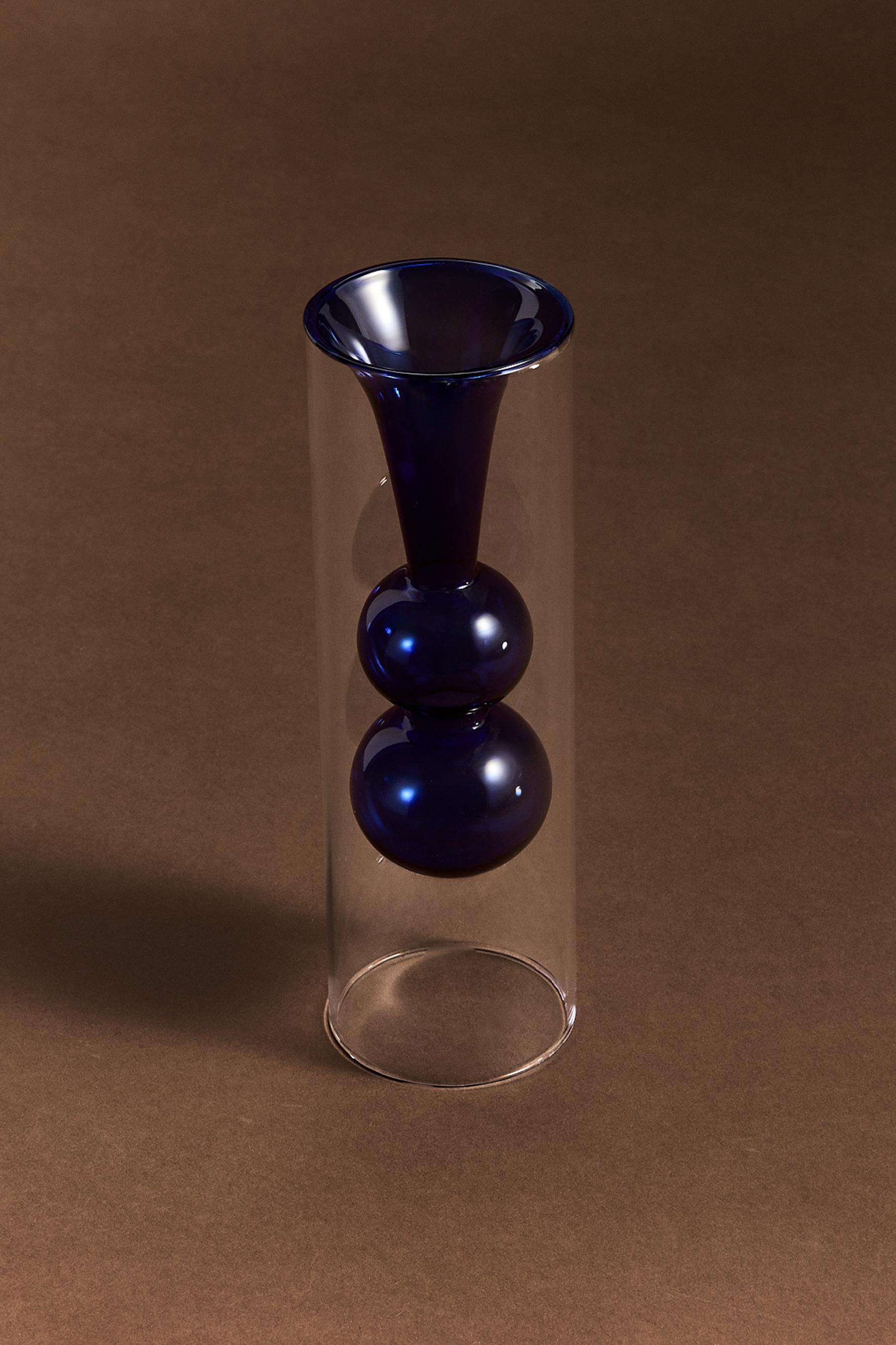 Jarrón doble borosilicato