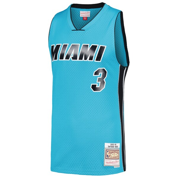 Dwyane Wade Miami Heat Hardwood Classics 2005/06 Tropical Swingman Jersey - Blue