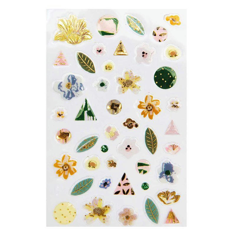VIVE LA NATURE - 45 stickers gel verts