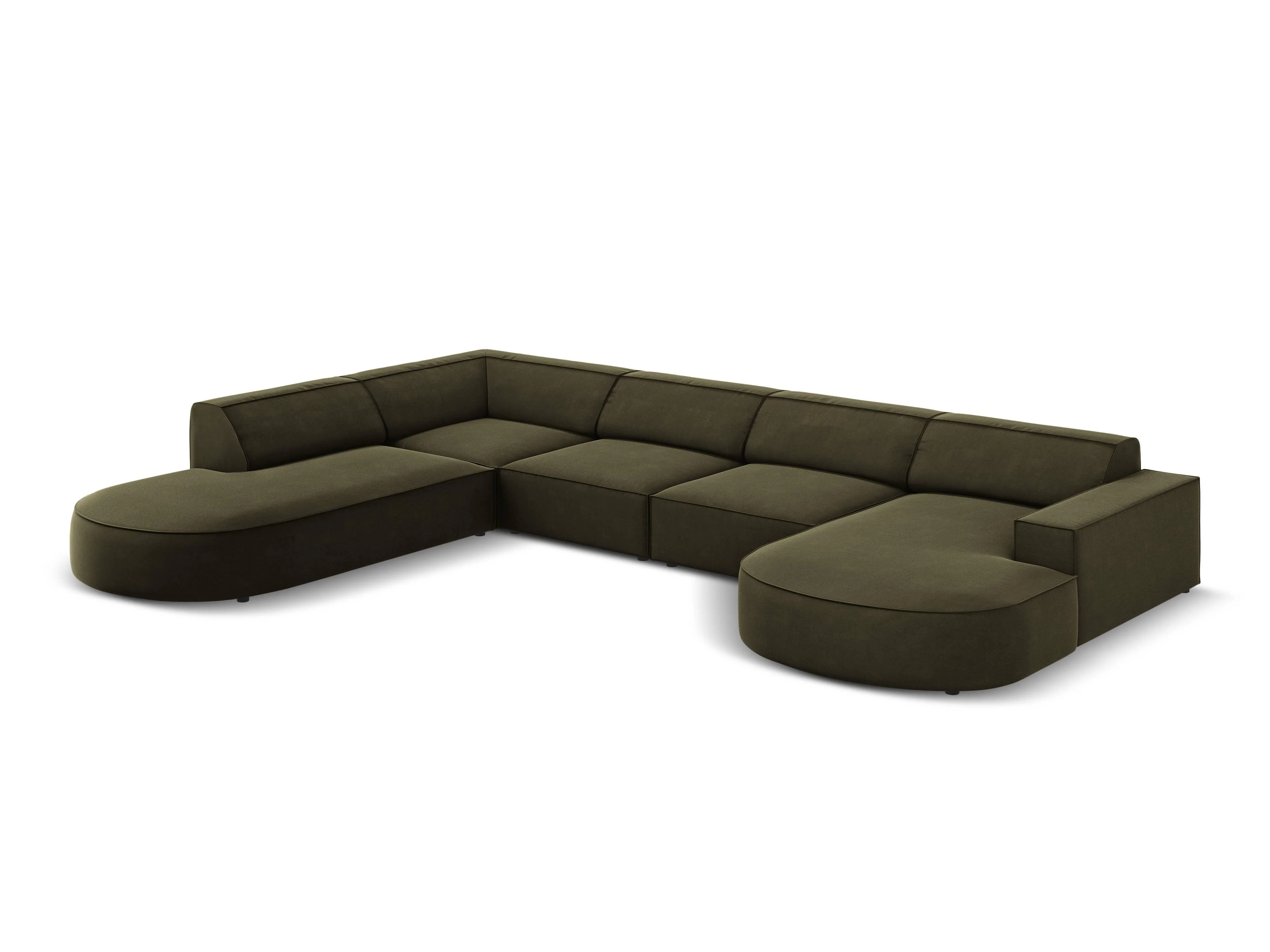 U-bank Jodie velvet Chaise longue links
