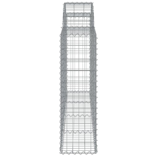 NNEVL Arched Gabion Basket 200x30x100/120 cm Galvanised Iron