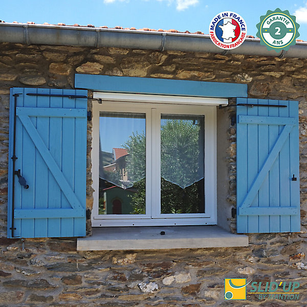 Motorisation pour volet 2 battants SLID'UP WINEO filaire - baie 800 à 1500 mm - brut