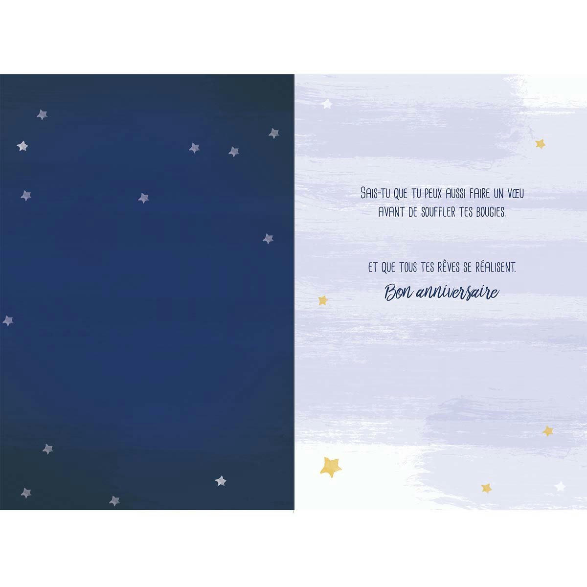 - Carte Anniversaire Etoile Filante