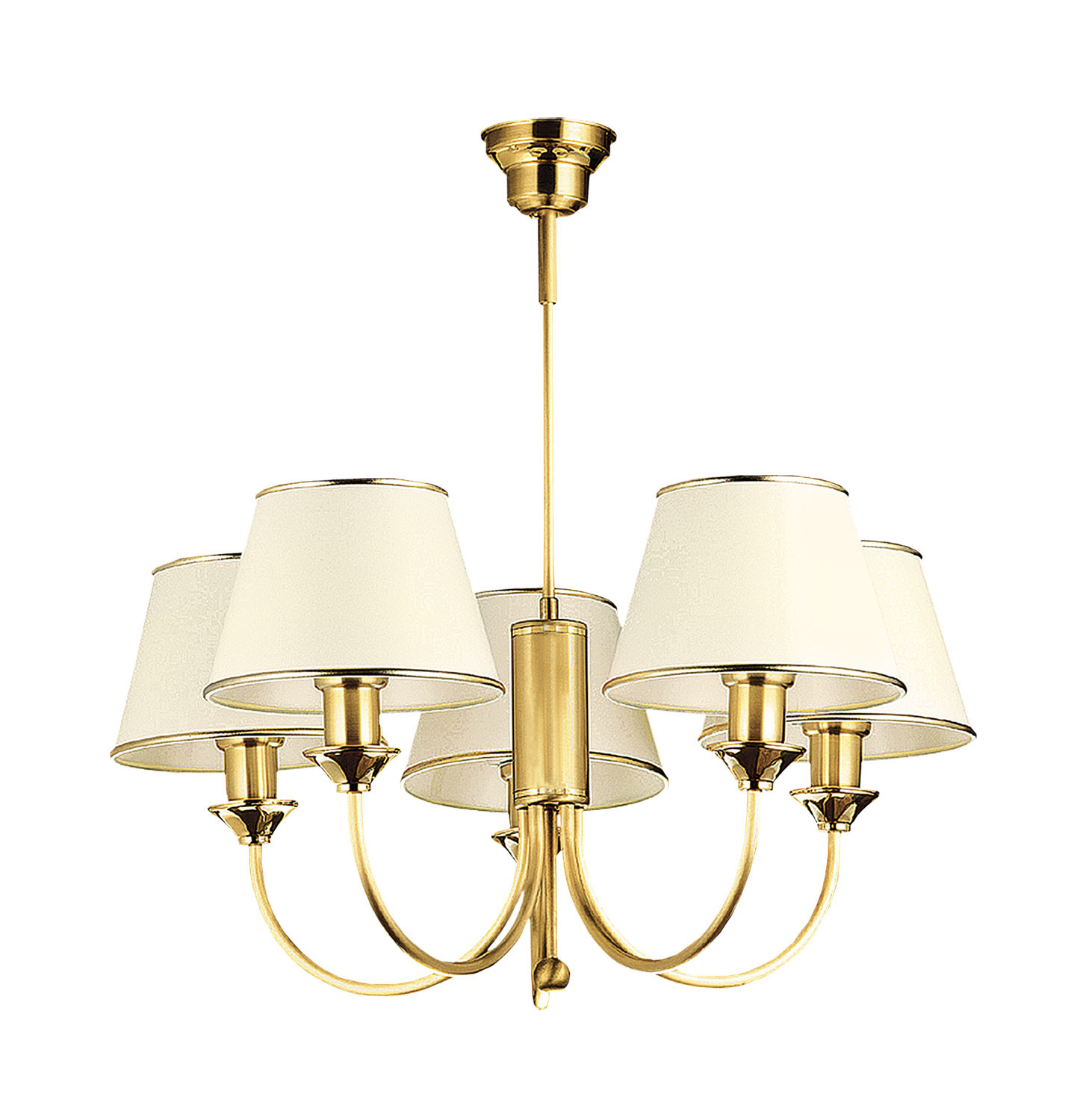 Żyrandol CLASSIC mosiądz 5xE27x20W wym:65x72x72cm IP20 Jupiter
